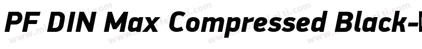 PF DIN Max Compressed Black字体转换